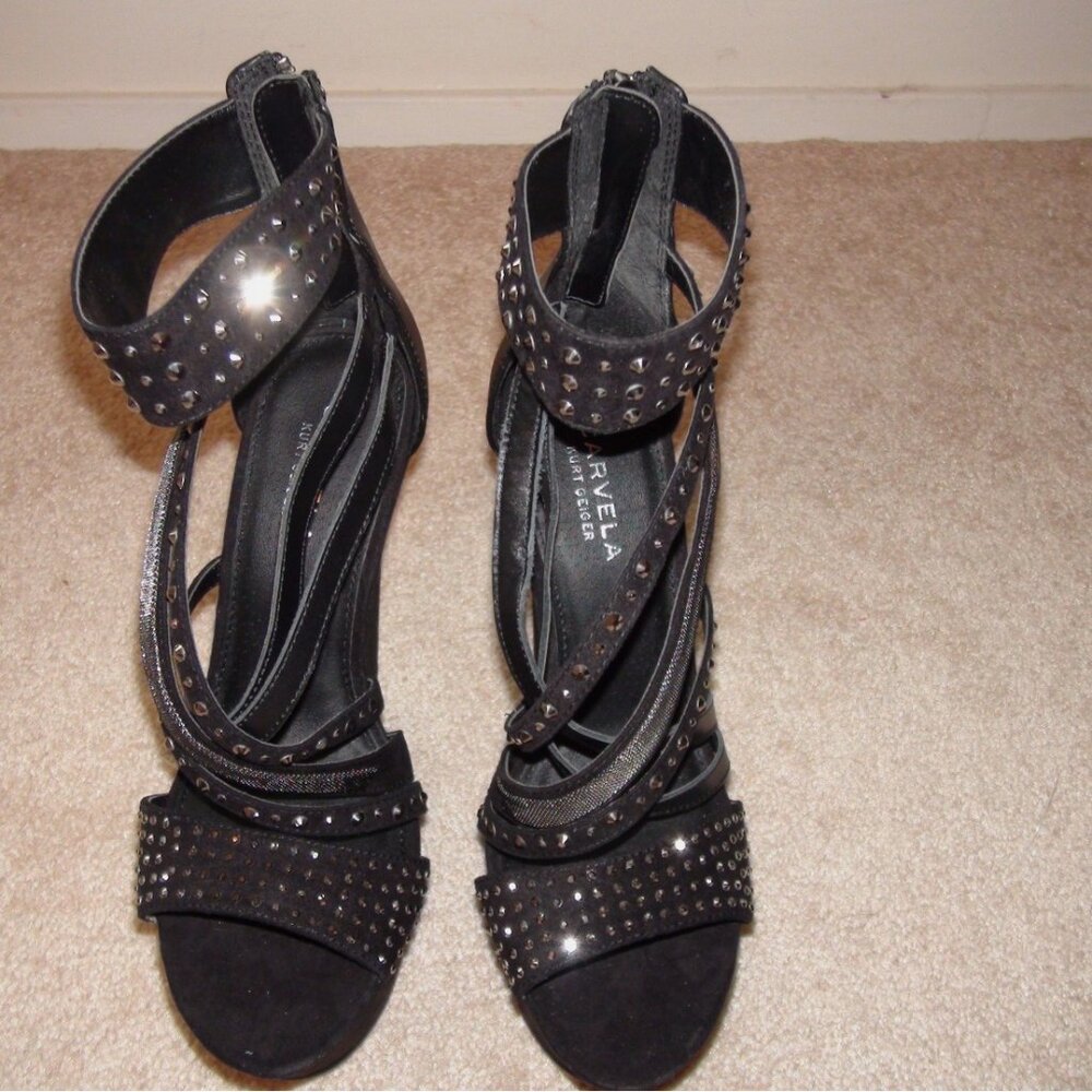 Carvela x Kurt Geiger Gertrude Embellished Wedge Platform Heels